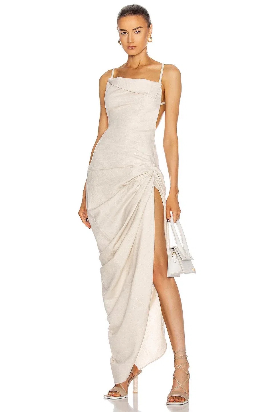 jacquemus saudade asymmetric dress Jacquemus La Robe Saudade Asymmetrical Dress – Rent a Dress