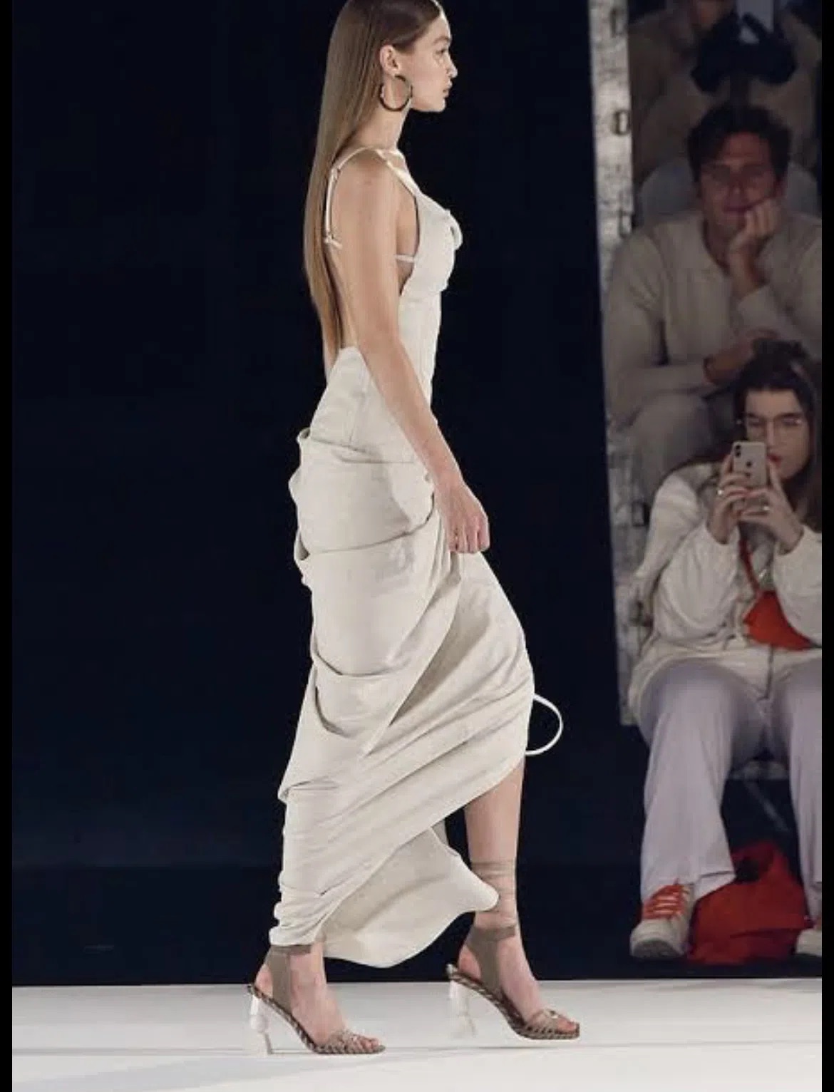 jacquemus saudade linen blend dress Jacquemus La Robe Saudade Asymmetrical Dress – Rent a Dress