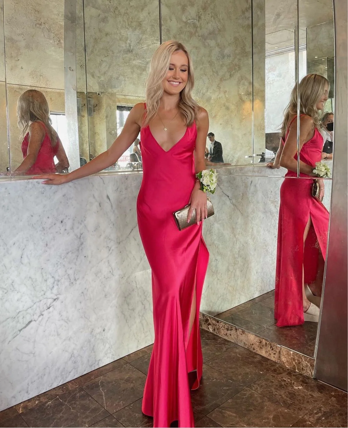 rat and boa hot pink dress Anastasia – Rent a Dress king st
