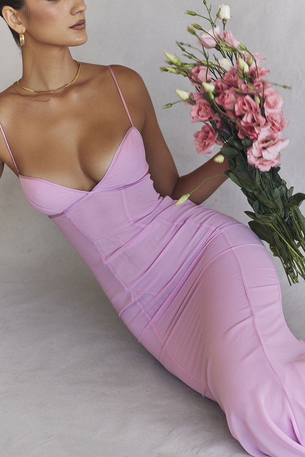 loren maxi dress Loren One Shoulder Dress | Vegan Silk