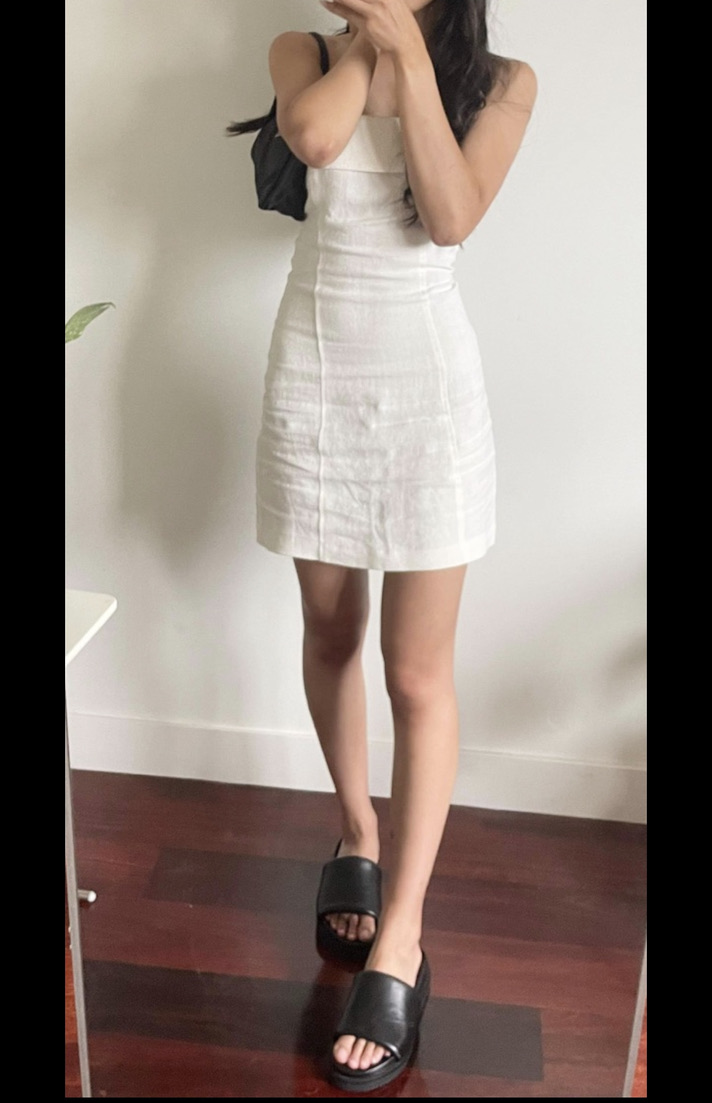 St Agni Fold Linen Dress