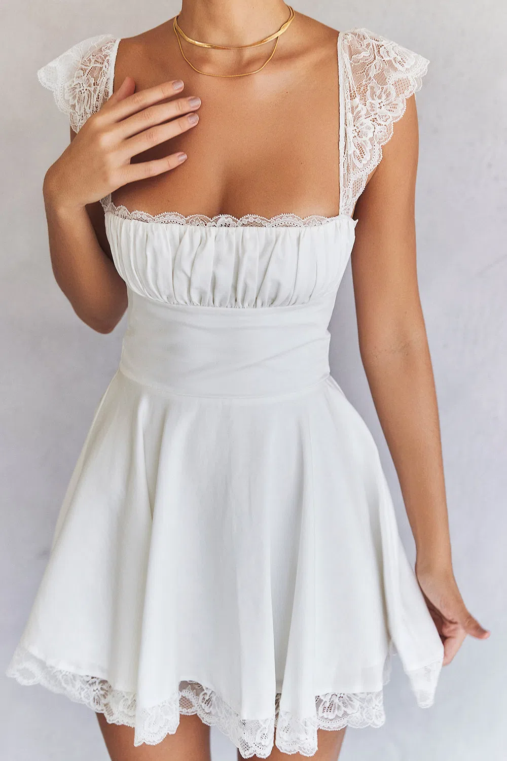 House of CB Kaia Ivory A-Line Mini Dress – Rent a Dress House of CB Kaia Ivory A-Line Mini Dress – Rent a Dress
