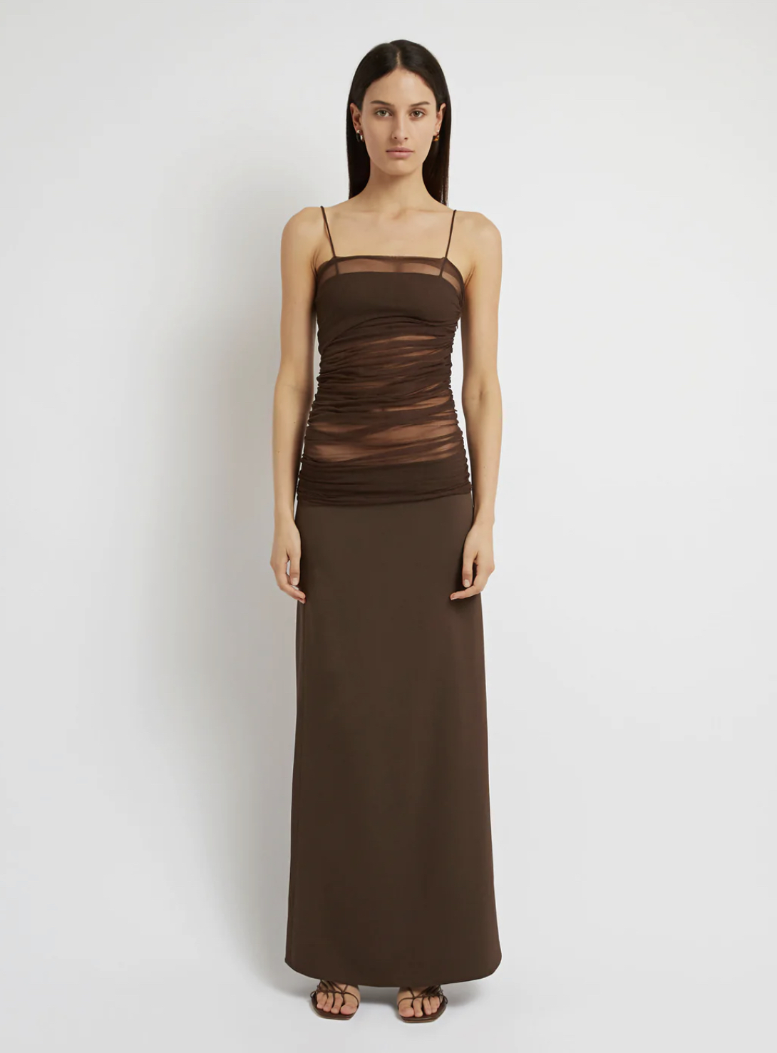 christopher esber sheer panel dress Christopher Esber Lucid Sheer Panel Dress in Lucid Garden Print