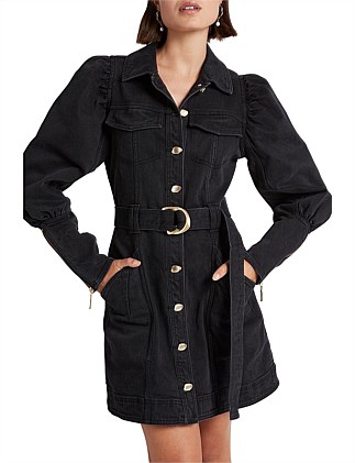 Aje Dione Denim Long Sleeve Dress – Rent a Dress