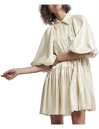 575-PRIMA LAMÉ CIRCLE MINI DRESS