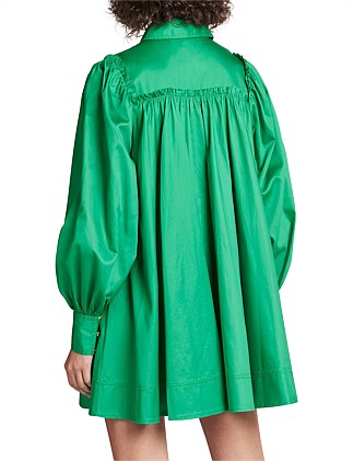 575-TIDAL TUCKED SMOCK MINI DRESS 3