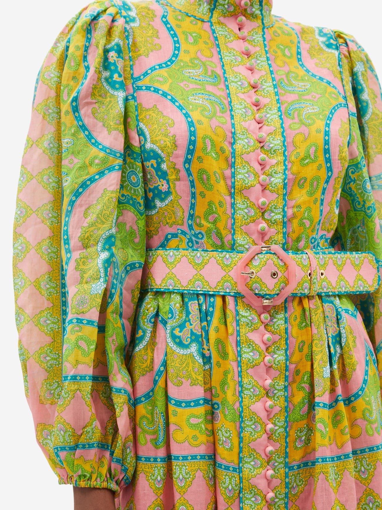 575-ZIMMERMANN ESTELLE BUTTONED MIDI DRESS PRINT 3