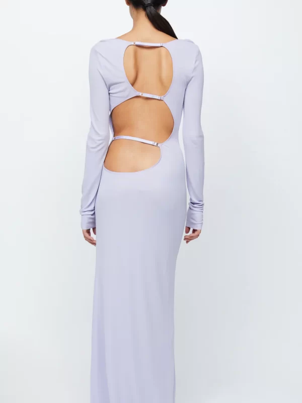 593-A23-11553 2025bec-bridge-amara-long-sleeve-maxi-dress-lilac-purple-backless 1920x