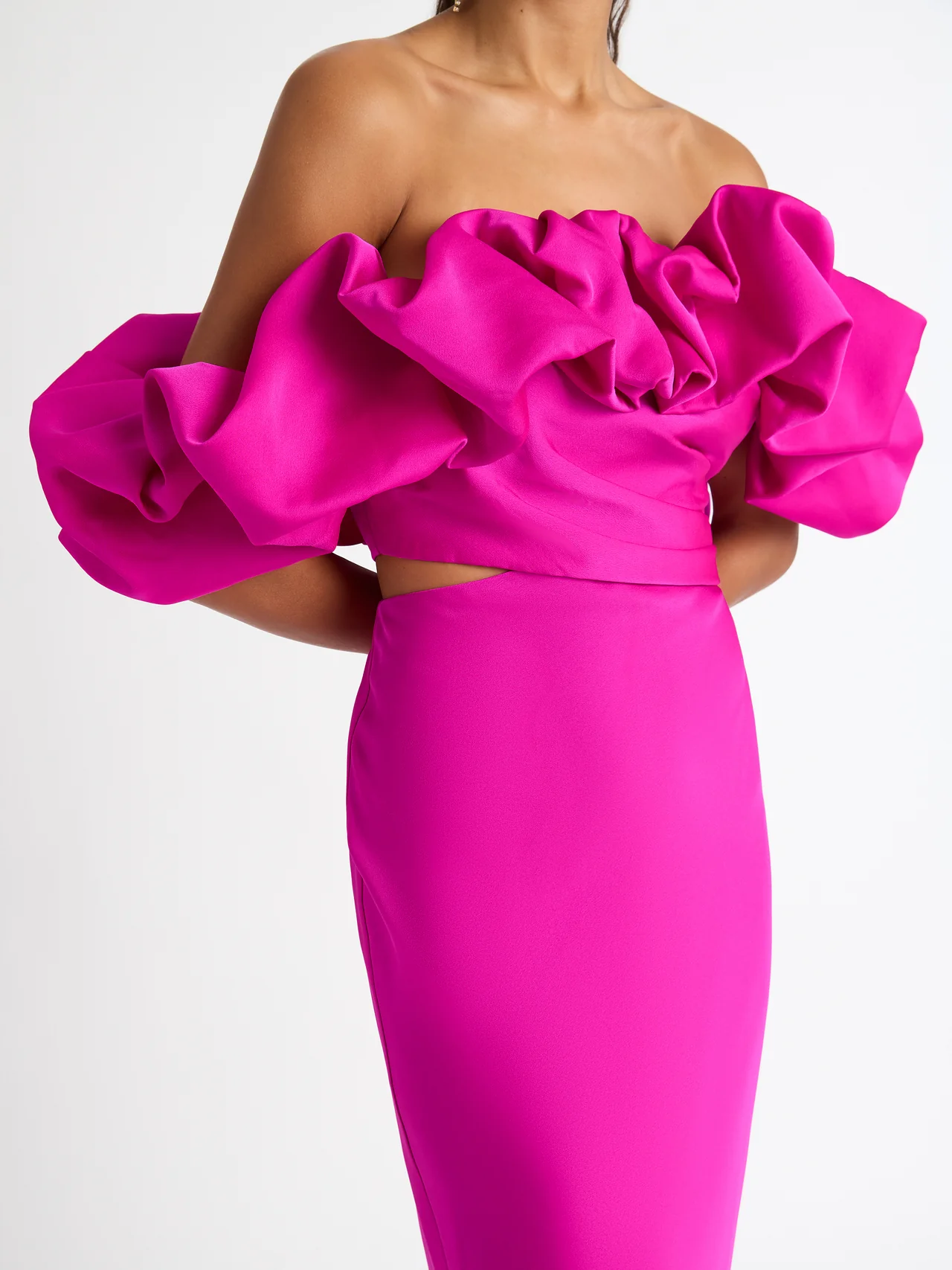 sheike hot pink dress Tera Gown Hot Pink | Reversible Maxi Dress