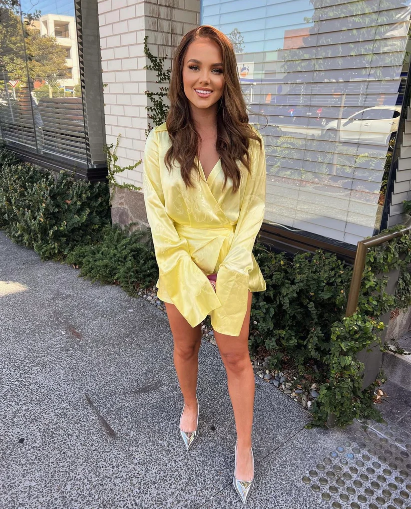 rat and boa yellow sequin dress Angelita Dress