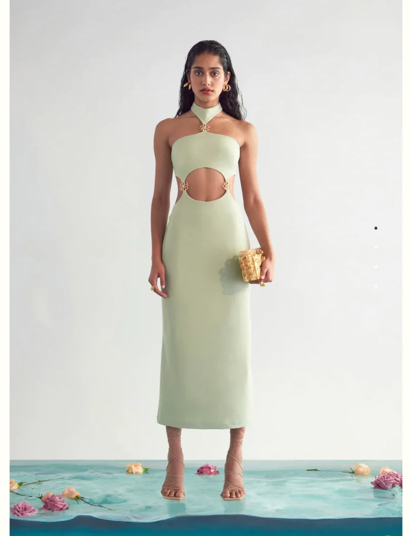 green cult gaia dress VAL DRESS