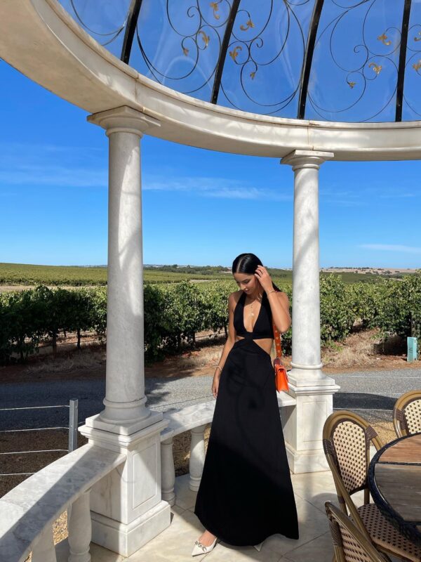 One Mile Jeska Maxi Dress in Black