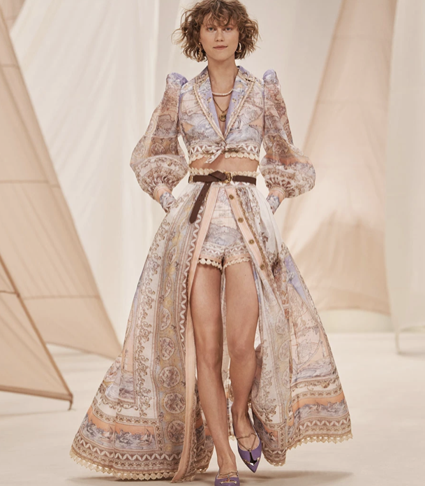 Zimmermann High Tide Maxi Skirt in Odyssey Print Photo