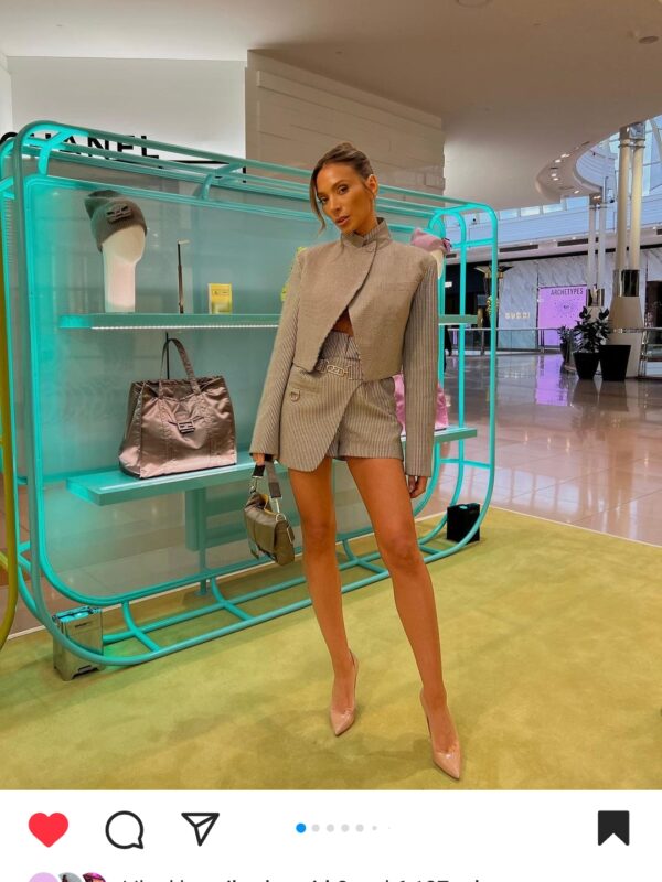 Fendi Beige Houndstooth Blazer and Shorts for hire