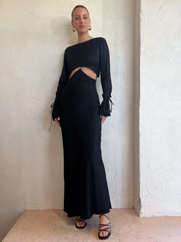 Bec & Bridge Diamond Days Long Sleeve Maxi Dress for hire.