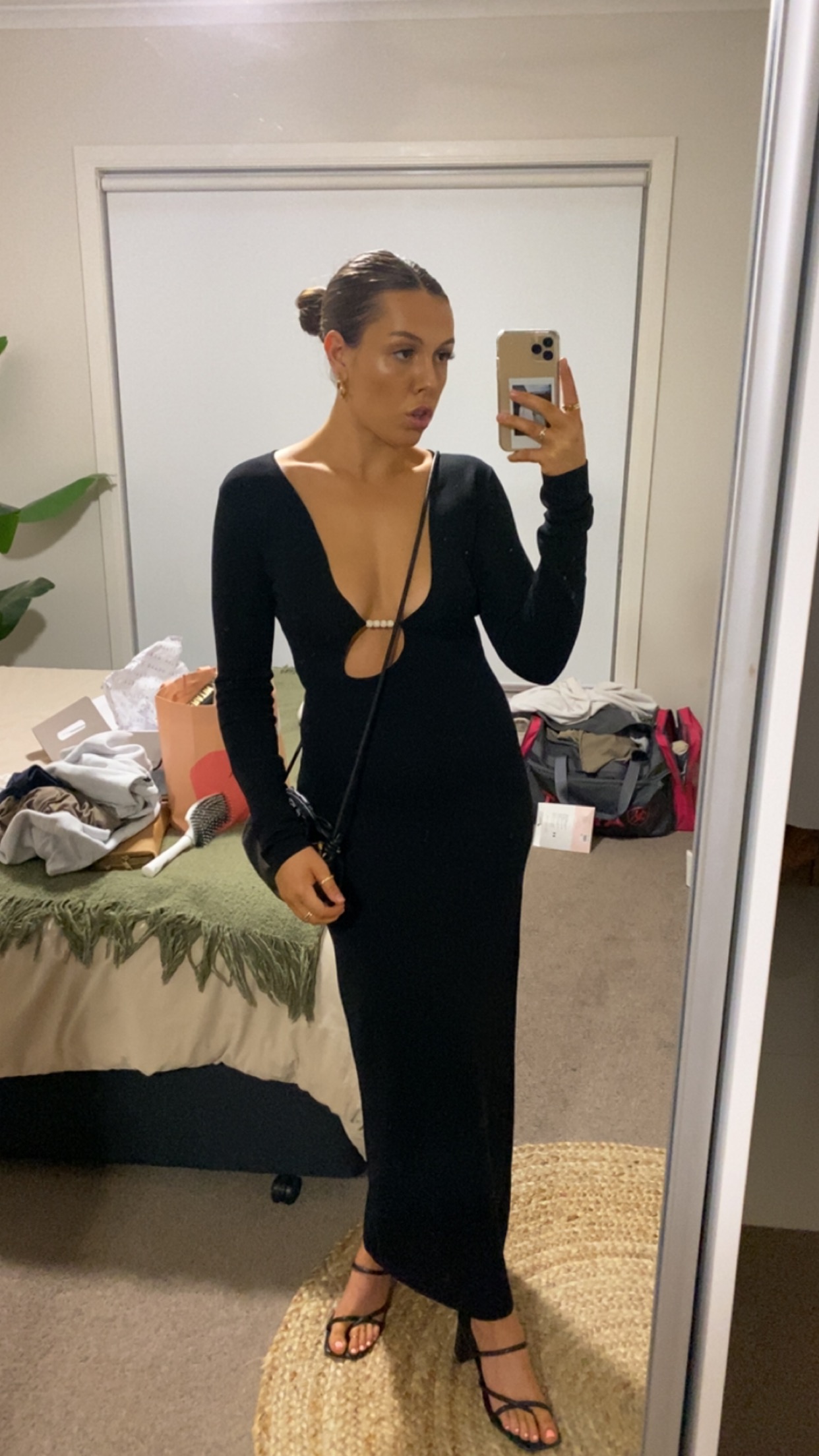 sir kinetic beaded dress The Label Long Sleeve Maxi – Rent a Dress Ladies dresses