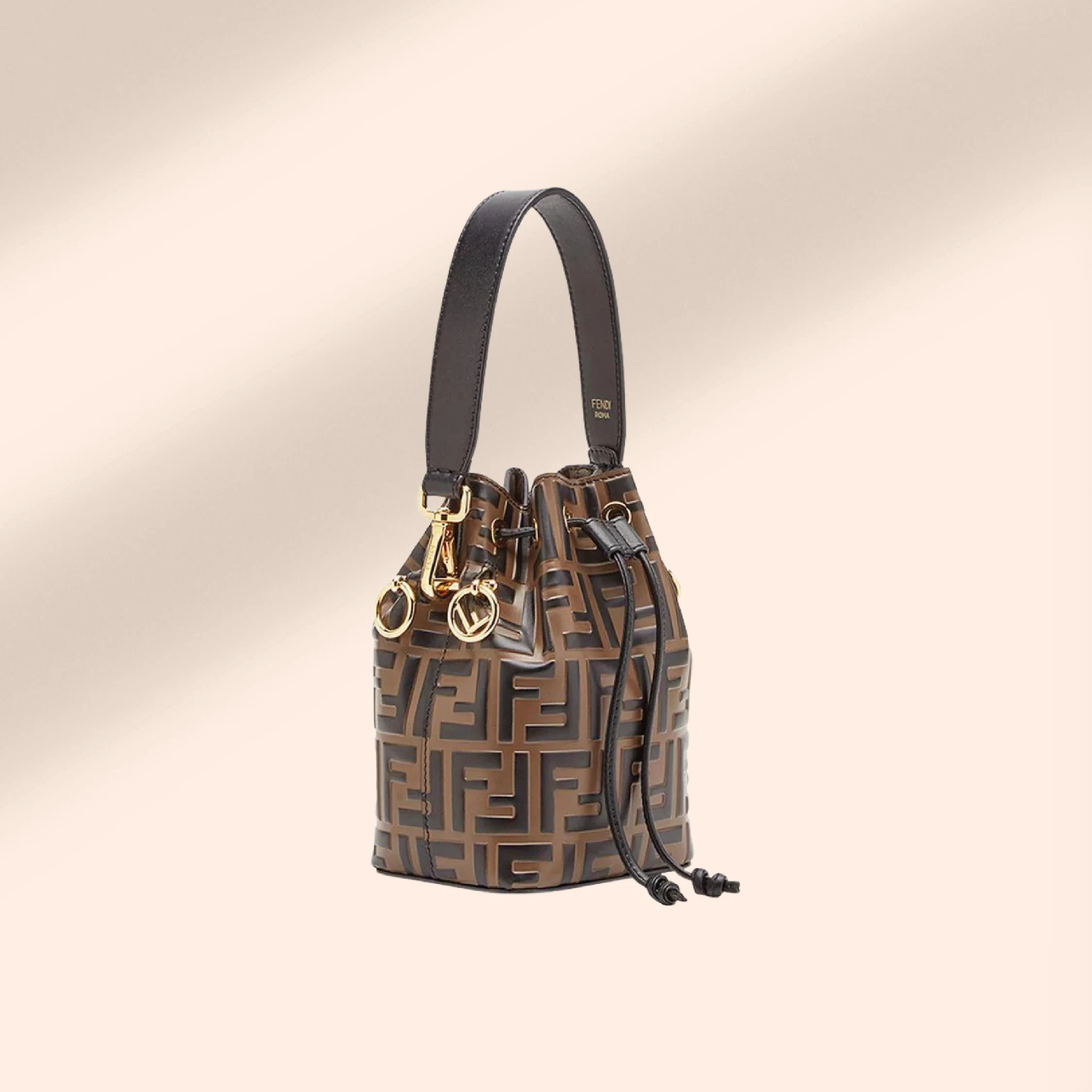 Fendi Mon Tresor Bucket Bag for hire. Designer bag for hire.