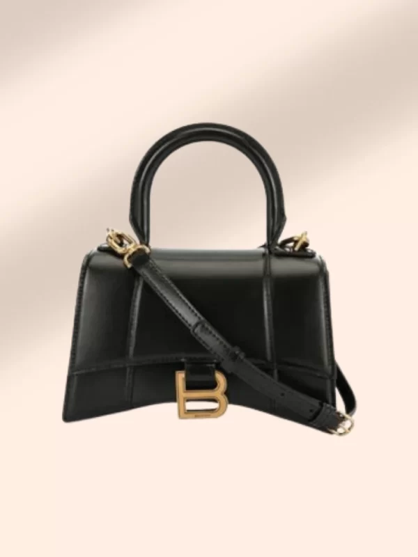 Balenciaga Micro Hourglass Tote Bag for hire. Designer bag for rent.