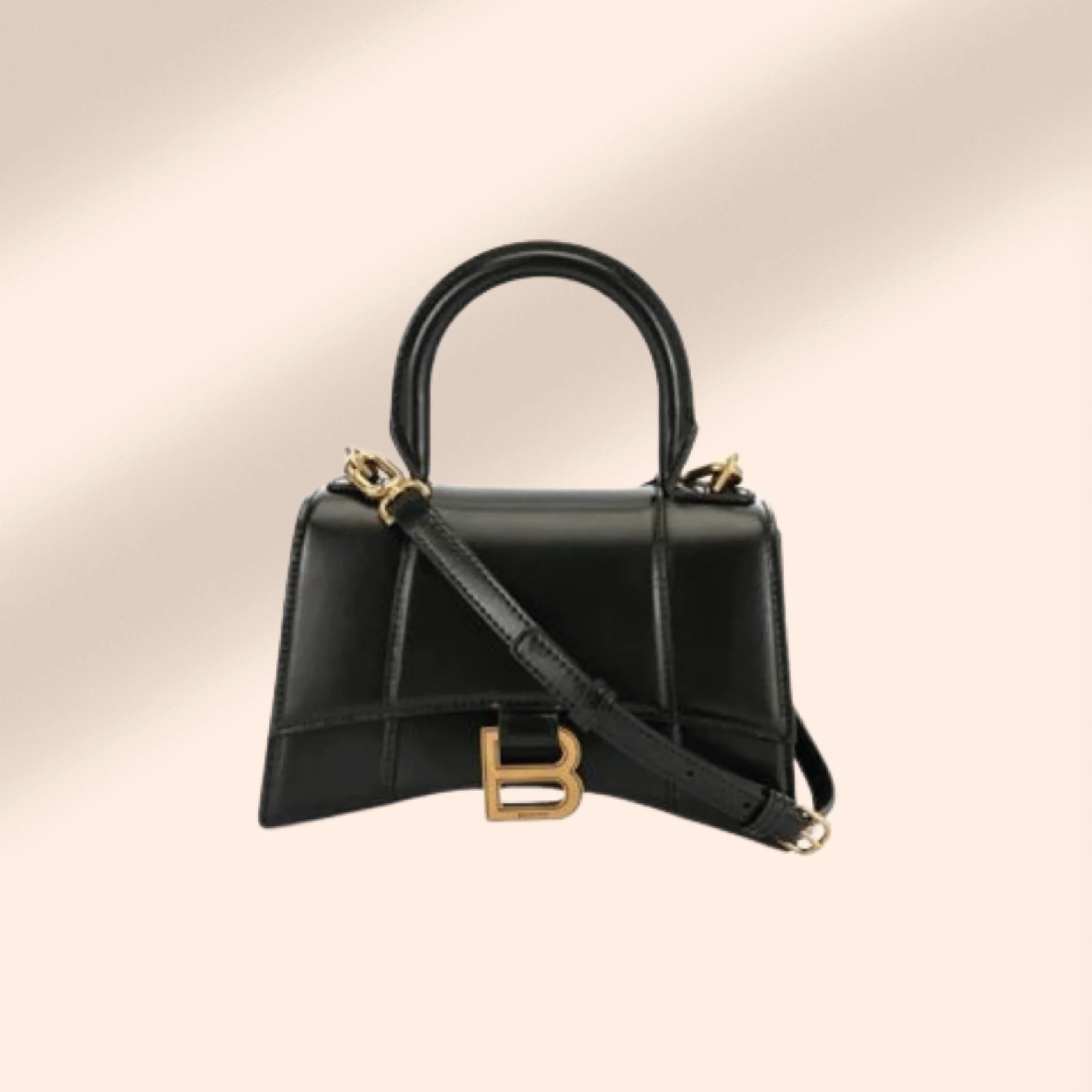 Balenciaga Micro Hourglass Tote Bag for hire. Designer bag for rent.