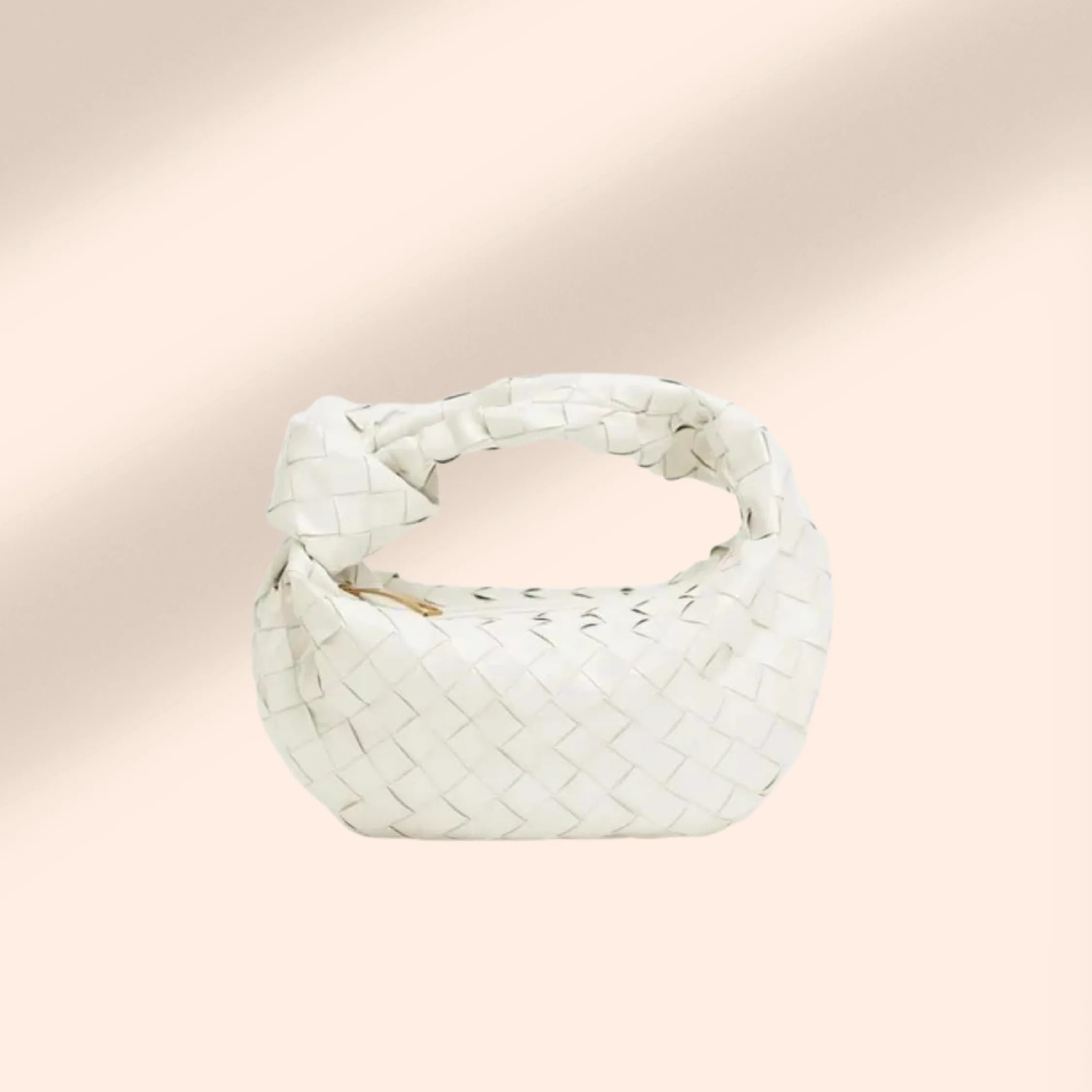 Bottega Veneta Mini Jodie Bag in Chalk for hire.