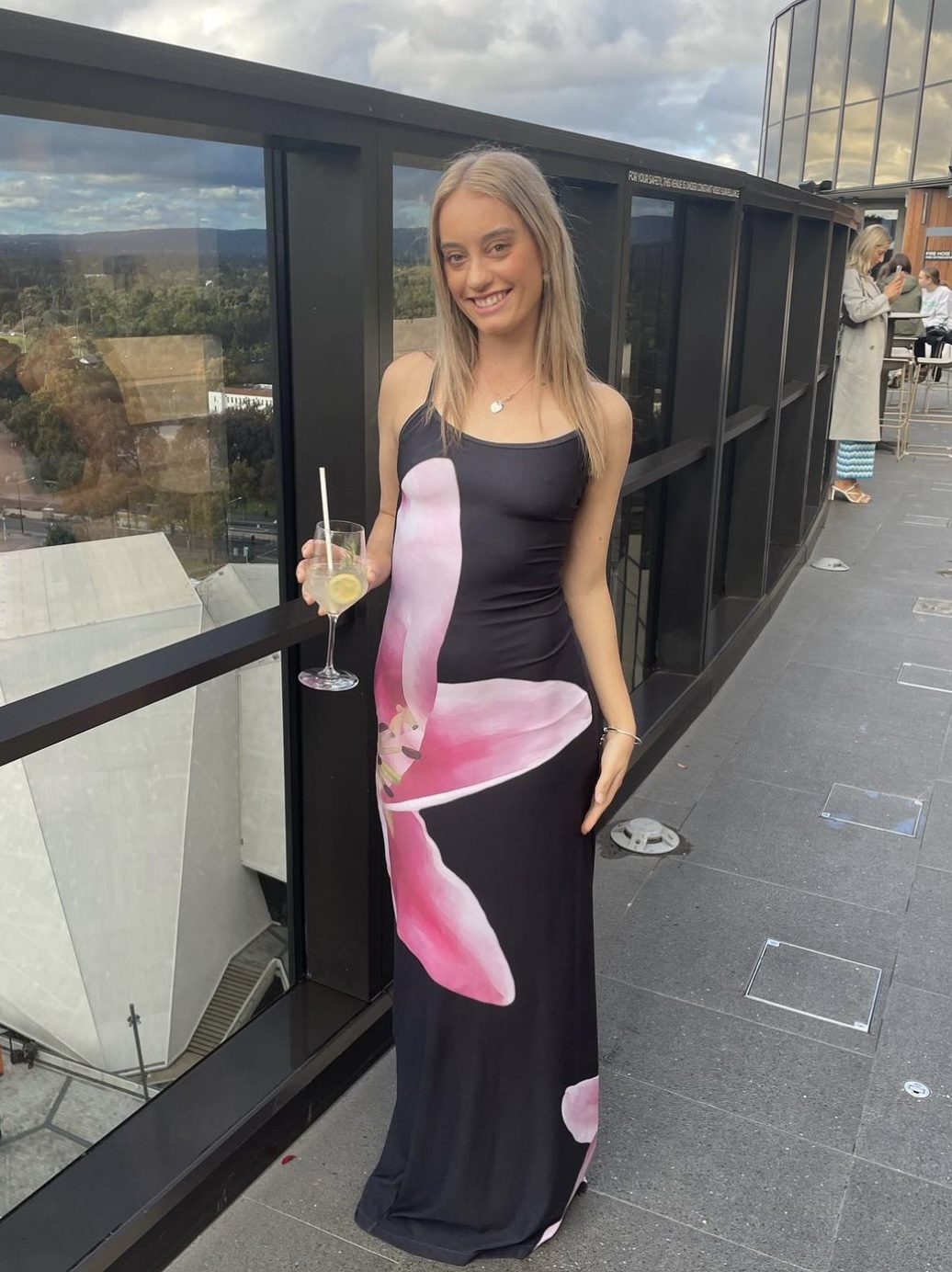 With Harper Lu Lily Floral Slip Dress for hire