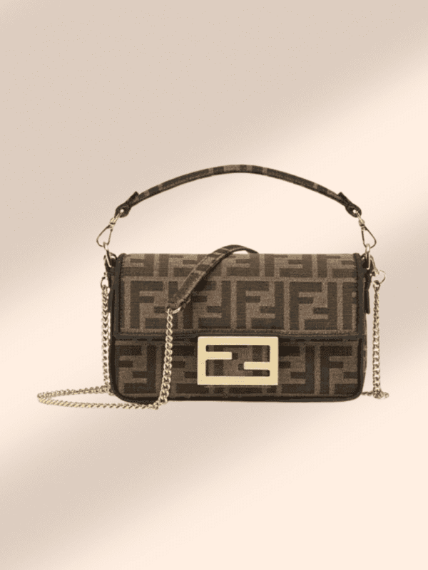 Fendi Baguette Jacquard FF Fabric Bag for hire