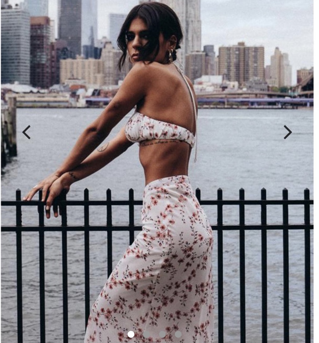Jagger and Stone What a Feeling Midi Skirt and Crop Top for hire