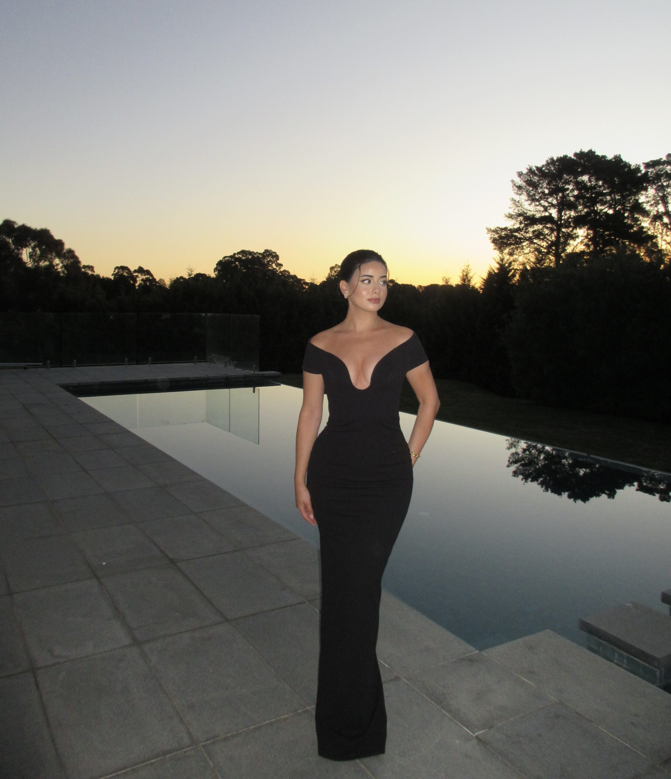 solace london dress black Adele Maxi Dress