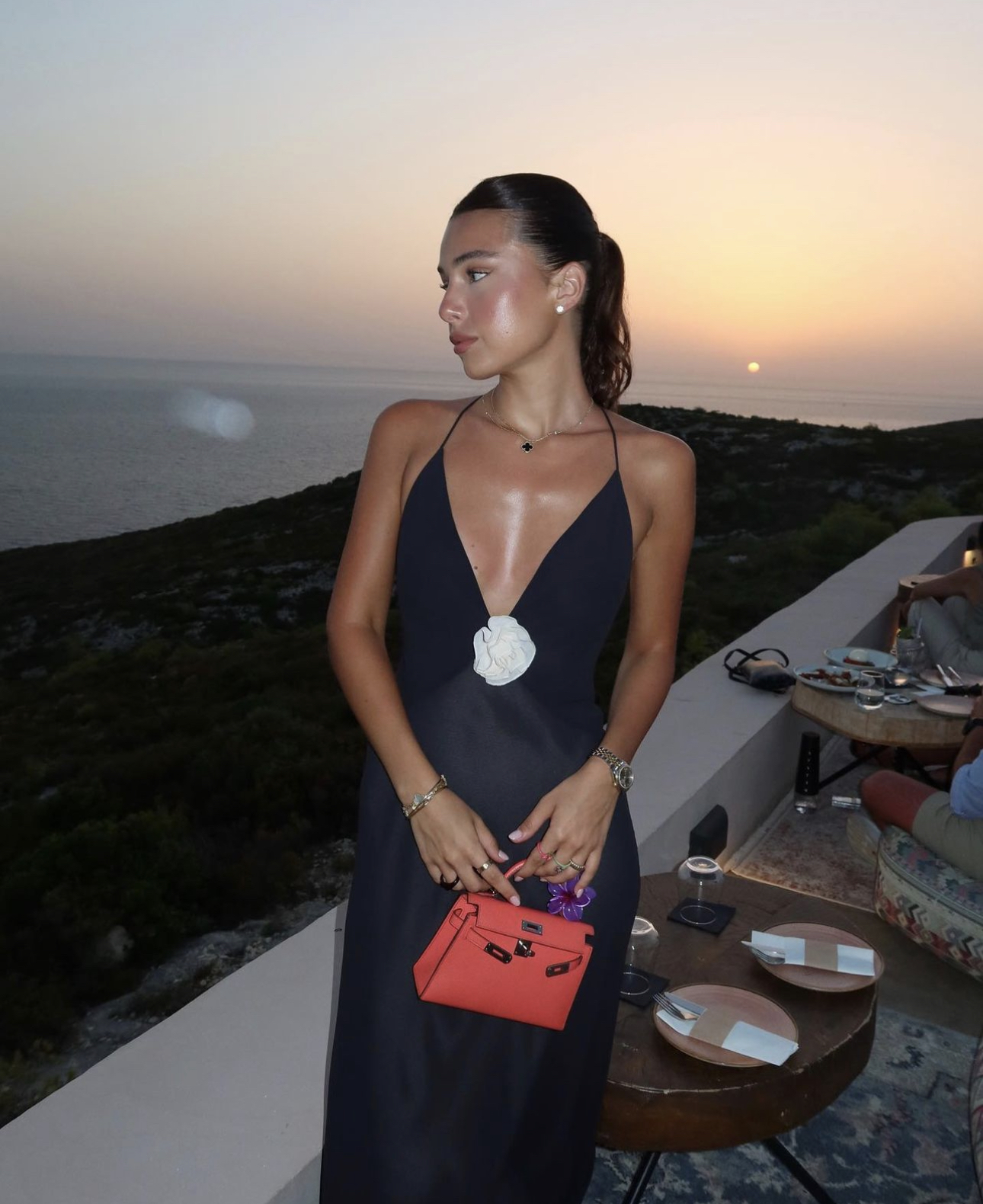 helsa sheer dress Kendall Jenner Kicks off 2024 in Helsa's Sheer White Gown