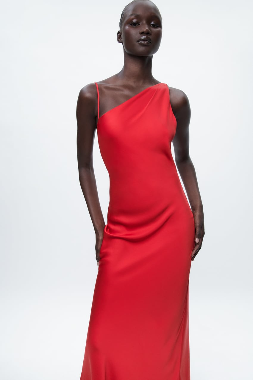 red backless dress zara Zara Red Slip dress with back detail – Size S – Rent a Dress