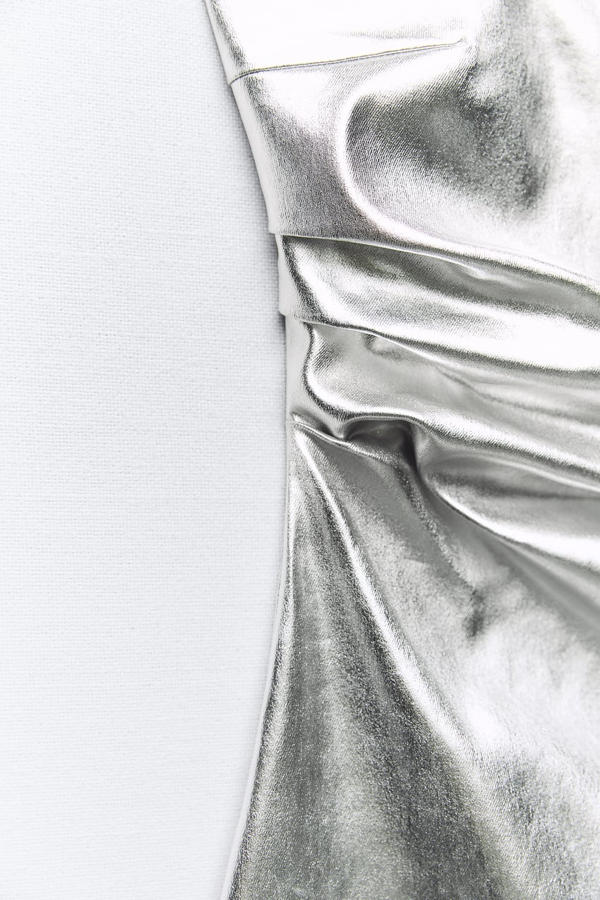 zara metallic silver dress zara silver metallic slip dress x, perfect for