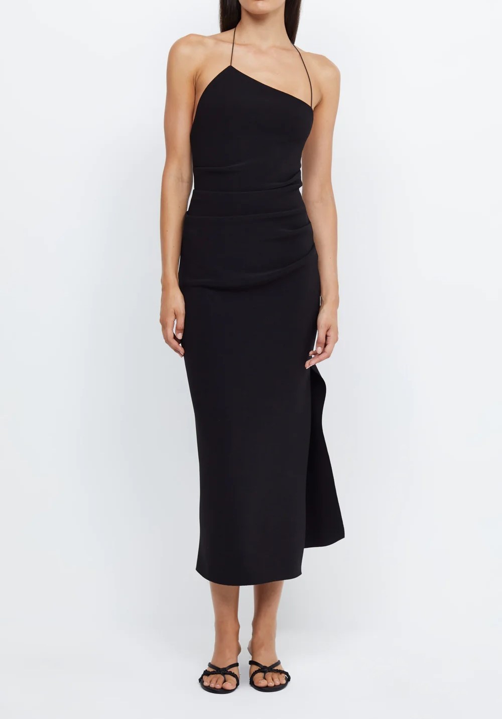 bec and bridge asymmetrical dress black + Andy Asym Midi – Rent a Dress Color:Midnight blue Cut from a stretch USA-BF24CORE The Best Bra for