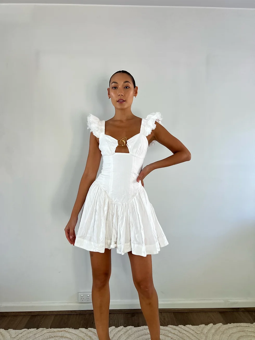 Aje Simone Frill Dress – Rent a Dress