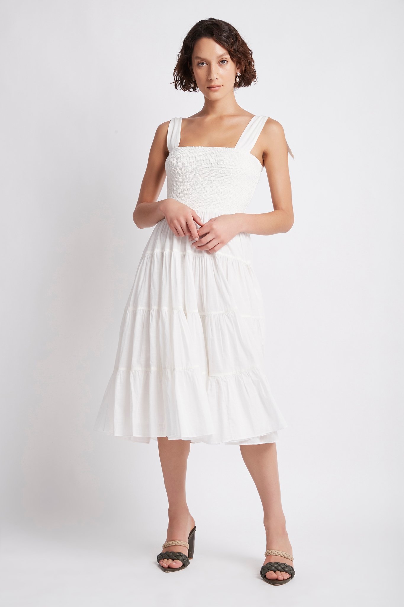 817-S45-19AJ5090 Lagoon Maxi Dress White-21317-Aje-0598