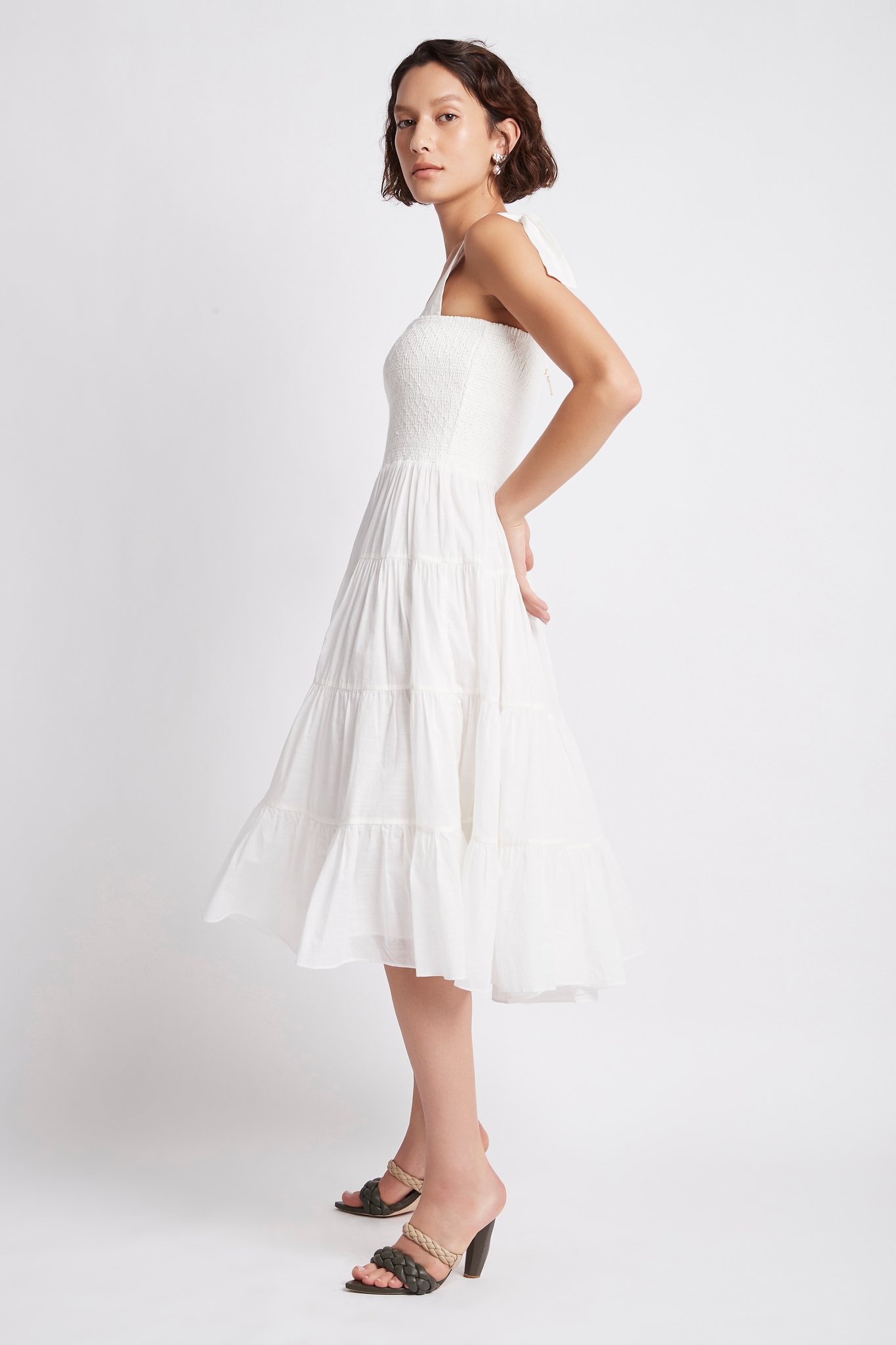 817-S45-19AJ5090 Lagoon Maxi Dress White-21317-Aje-0603