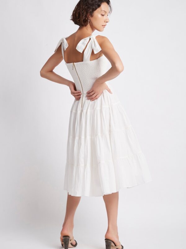 817-S45-19AJ5090 Lagoon Maxi Dress White-21317-Aje-0610