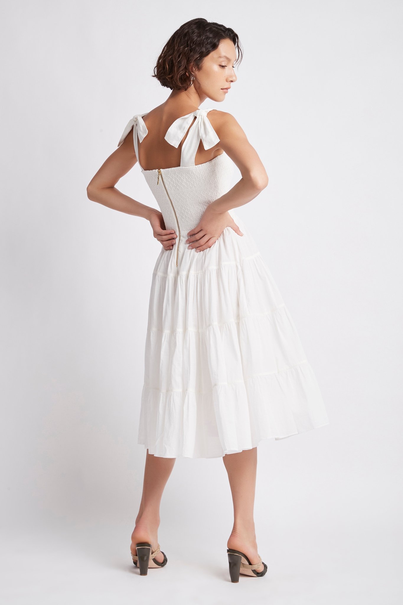 817-S45-19AJ5090 Lagoon Maxi Dress White-21317-Aje-0610