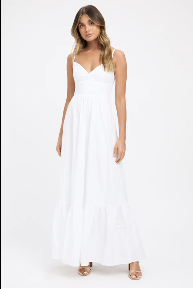 kookai white maxi dress RSVP. Shop the Shara Maxi Dress, in boutiques and online #kookai