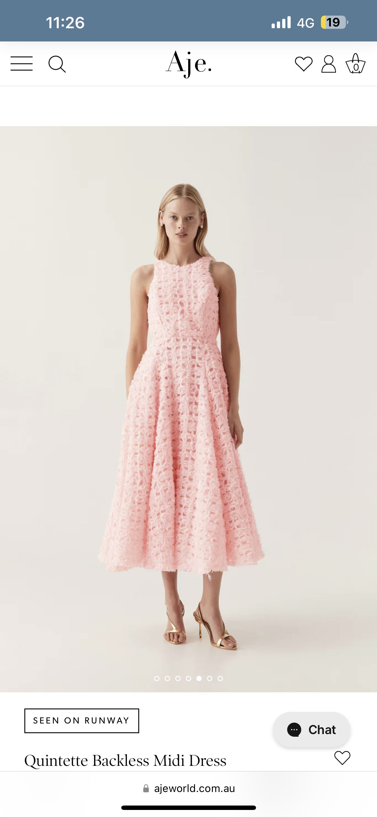 aje quintette backless midi dress Aje quintette backless dress – Rent a Dress