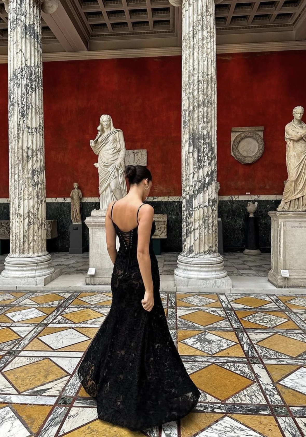 seren black floral lace back maxi dress Clothing : Maxi Dresses : 'Seren' Black Floral Lace Back Maxi Dress