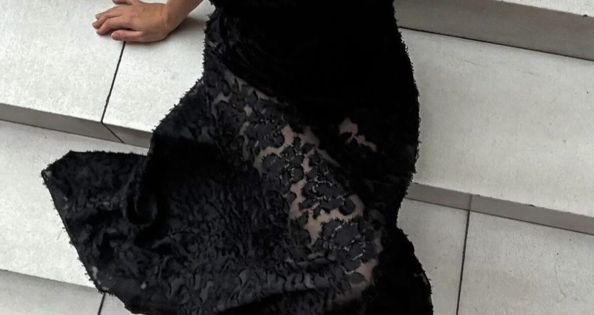 seren black floral lace back maxi dress Seren Black Floral Lace Back Maxi Dress