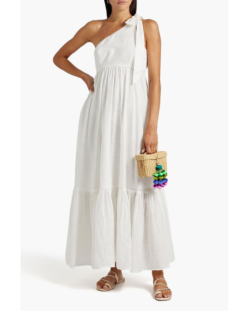 626-zimmermann-White-One-shoulder-Gathered-Linen-Maxi-Dress