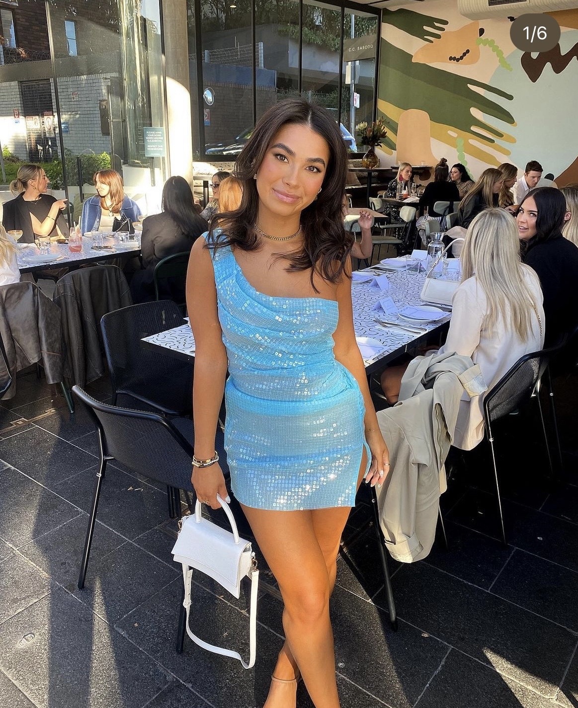 Cultnaked BLUE MOON DRESS SIZE M OR 6, 8