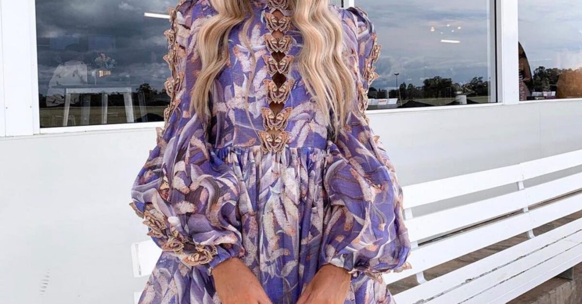 zimmermann purple butterfly dress Zimmermann