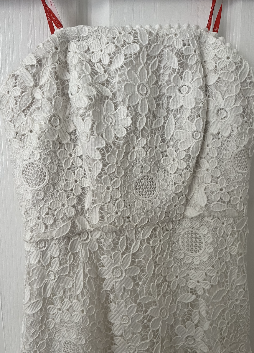 front the dress details