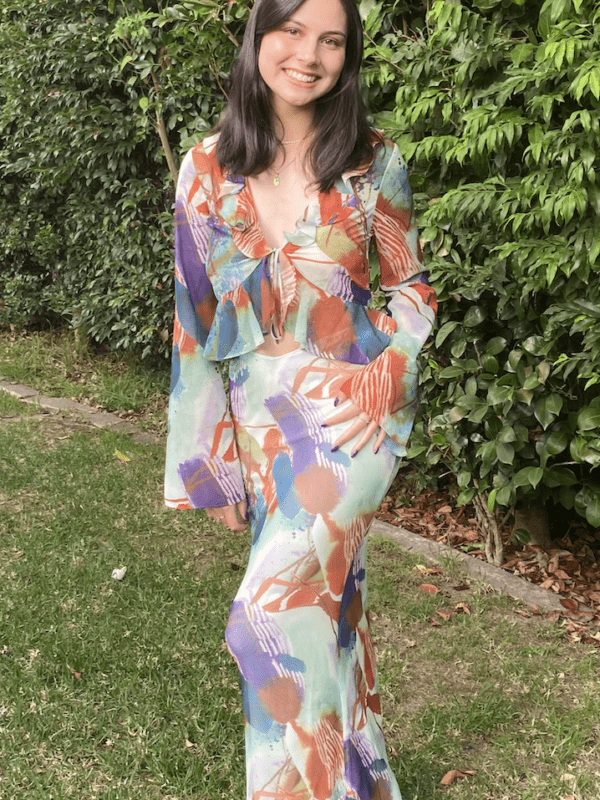 Tiger Mist Tarvey Top and Geneva Maxi Skirt