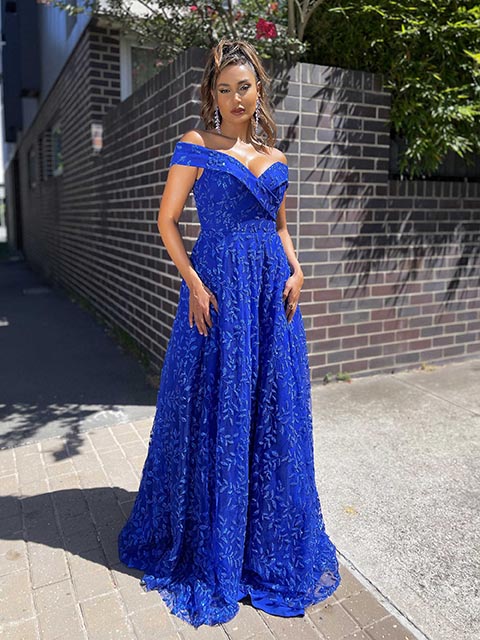 J'Adore Evening Jadore Gown JX5006 - Cobalt