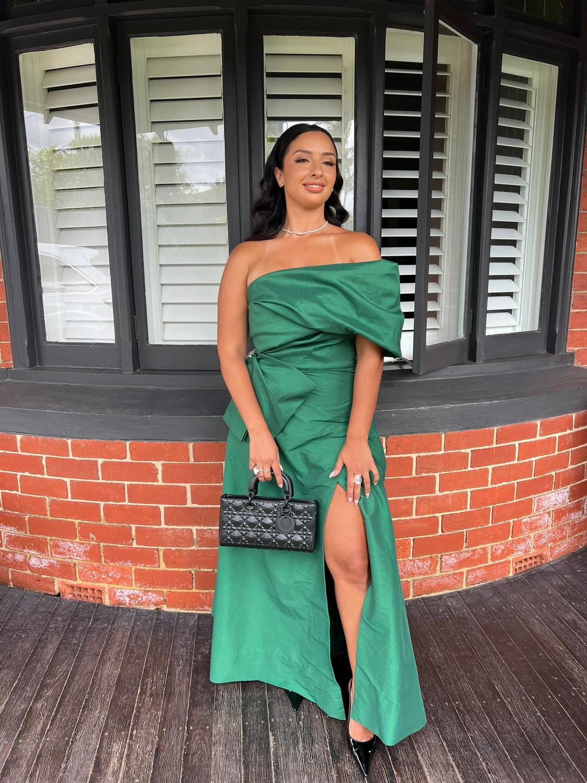 archer midi dress green Rachel Gilbert Gown Rachel Gilbert Gown Green – Rent A Ladies dresses