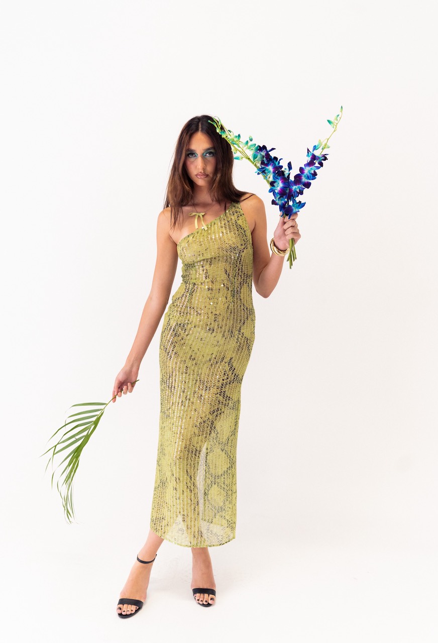 rat and boa lime green dress Rat & Boa Navarra Silk Lime Green Dress by Rat & Boa