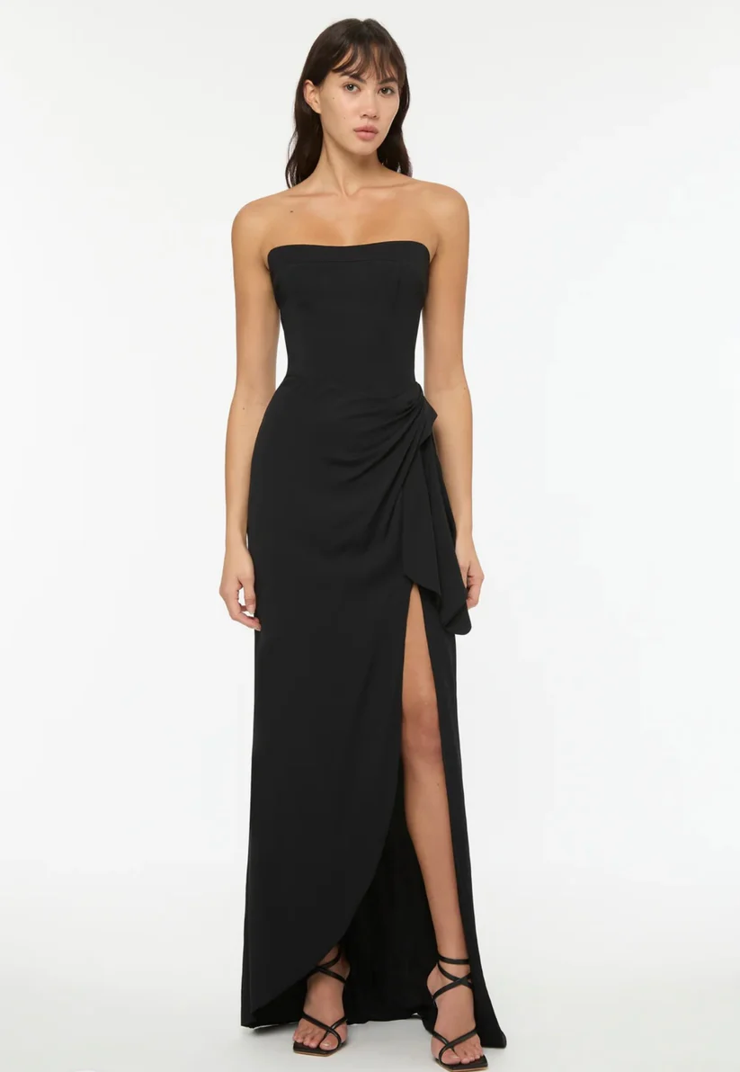 manning cartell asymmetric dress Asymmetrical Games Strapless Gown – Rent a The graphic design compliments tax free 2024 Azazie Lani Ready to Kid Size:7-8T (140)